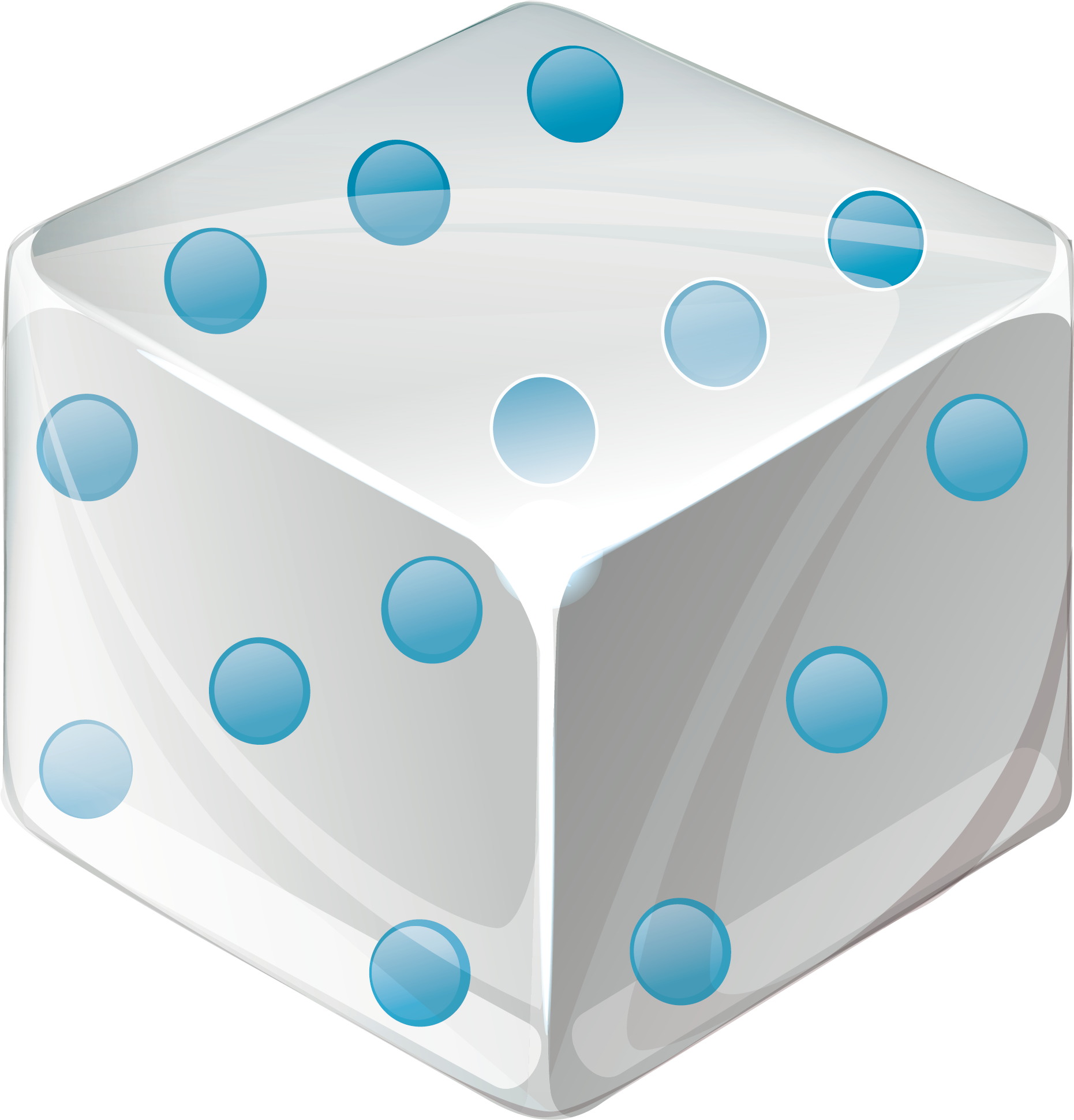 dice clipart turquoise