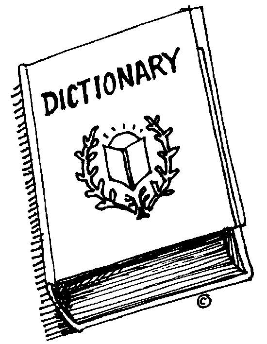 dictionary clipart dictonary