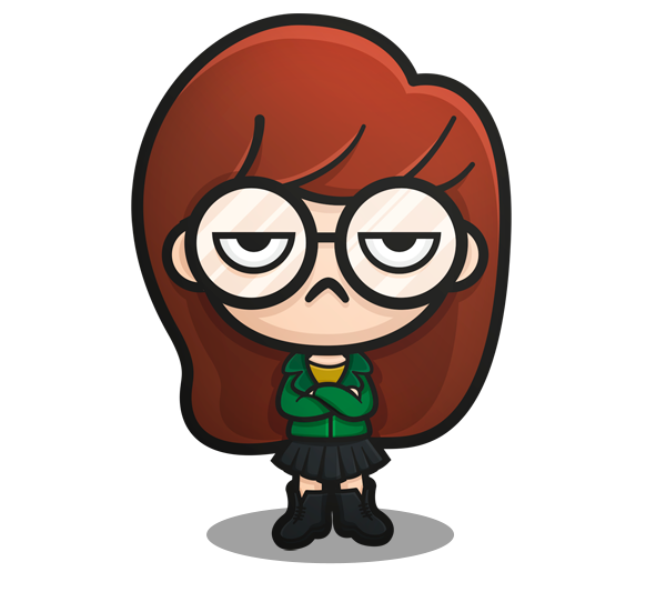 Daria kawaii by squid. Dictionary clipart freak the mighty
