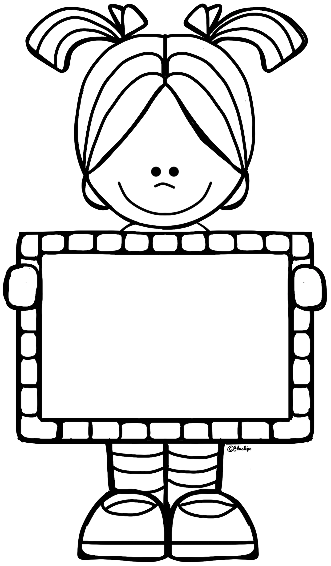 fraction clipart animated child