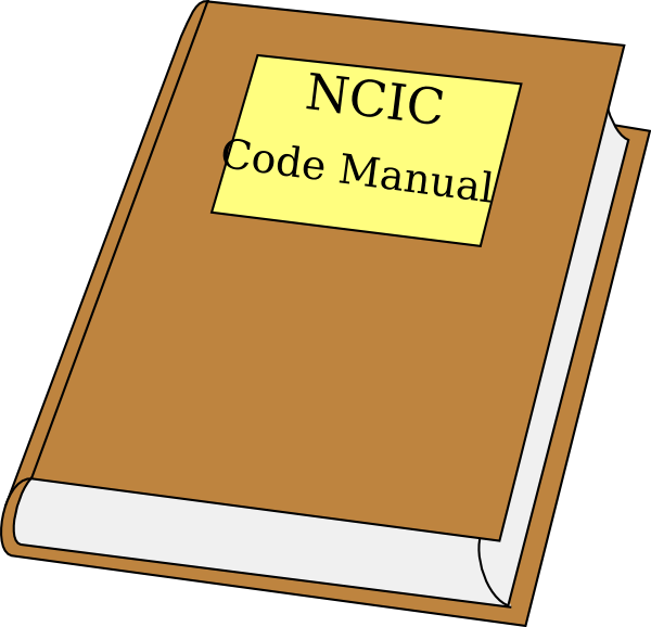 Ncic code clip art. Dictionary clipart manual