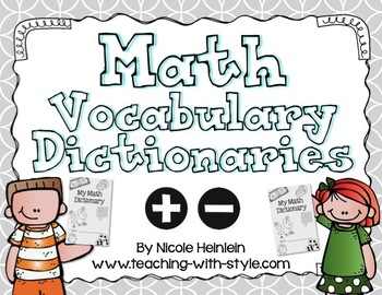 dictionary clipart math vocabulary