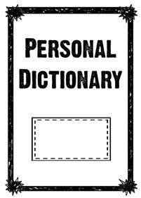 dictionary clipart personal