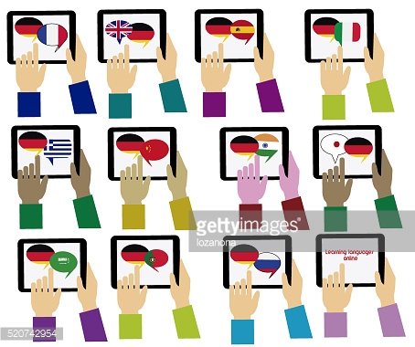 E german mobile learning. Dictionary clipart source