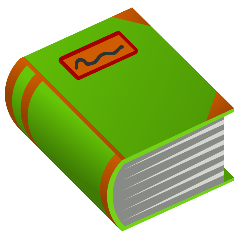 dictionary clipart thick object