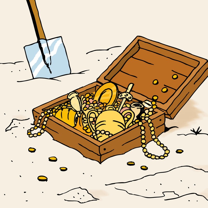dig clipart found treasure
