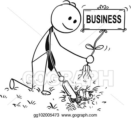 dig clipart planted