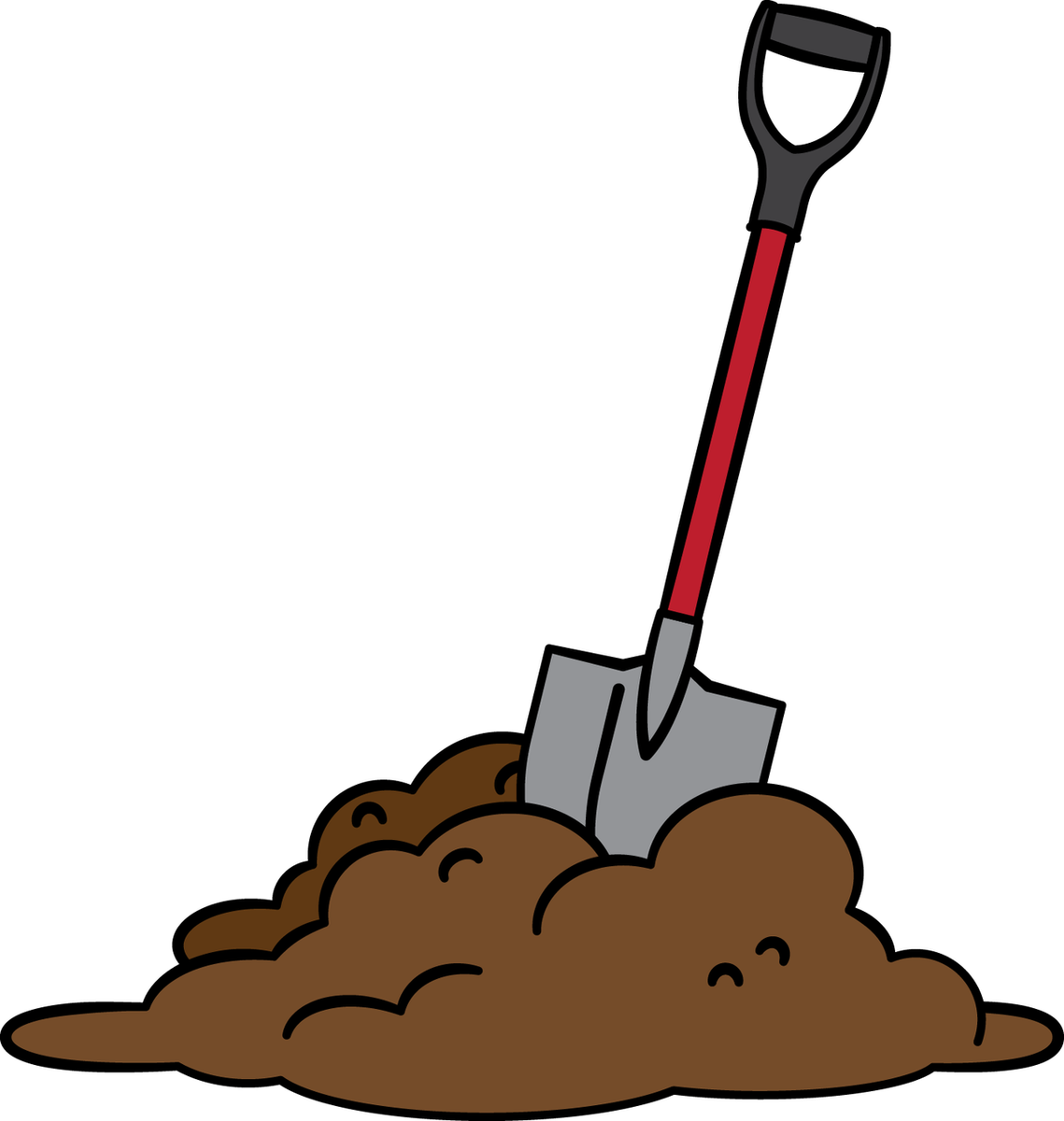  collection of shovel. Dirt clipart dirt pile