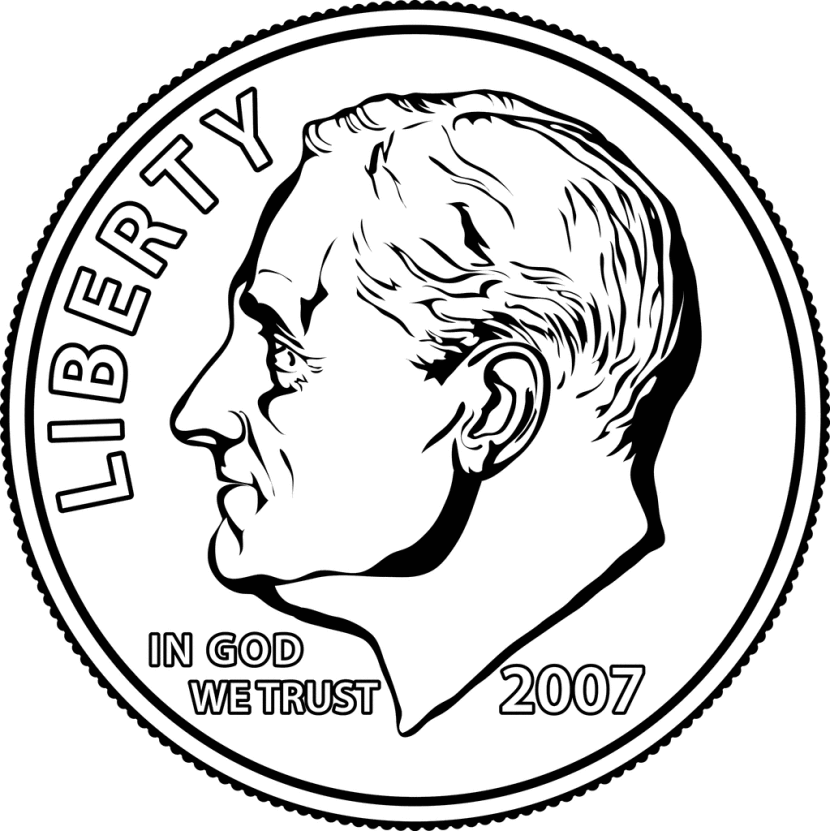 dime clipart american
