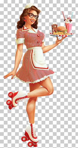 waitress clipart american diner