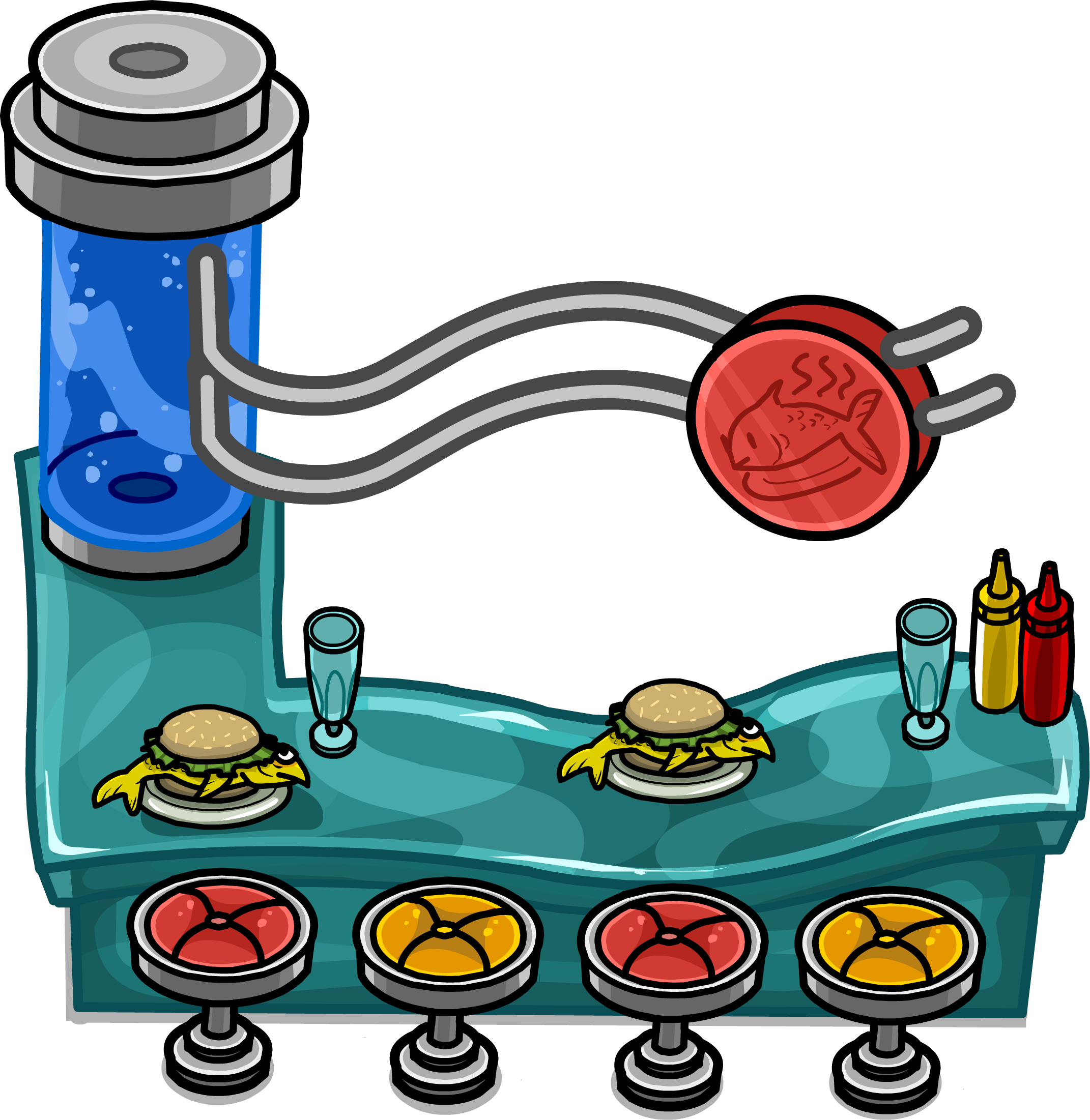 Image sprite png club. Diner clipart diner counter