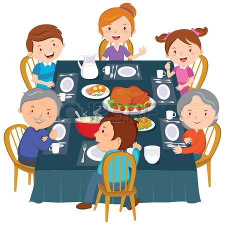 feast clipart happy family