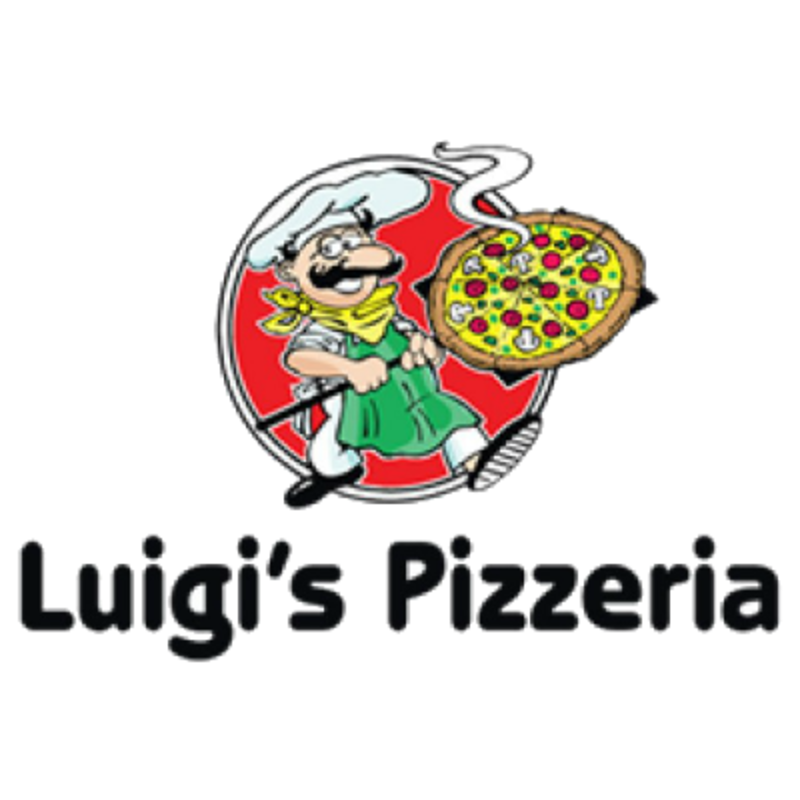 Luigi s pizzeria restaurant. Diner clipart entree