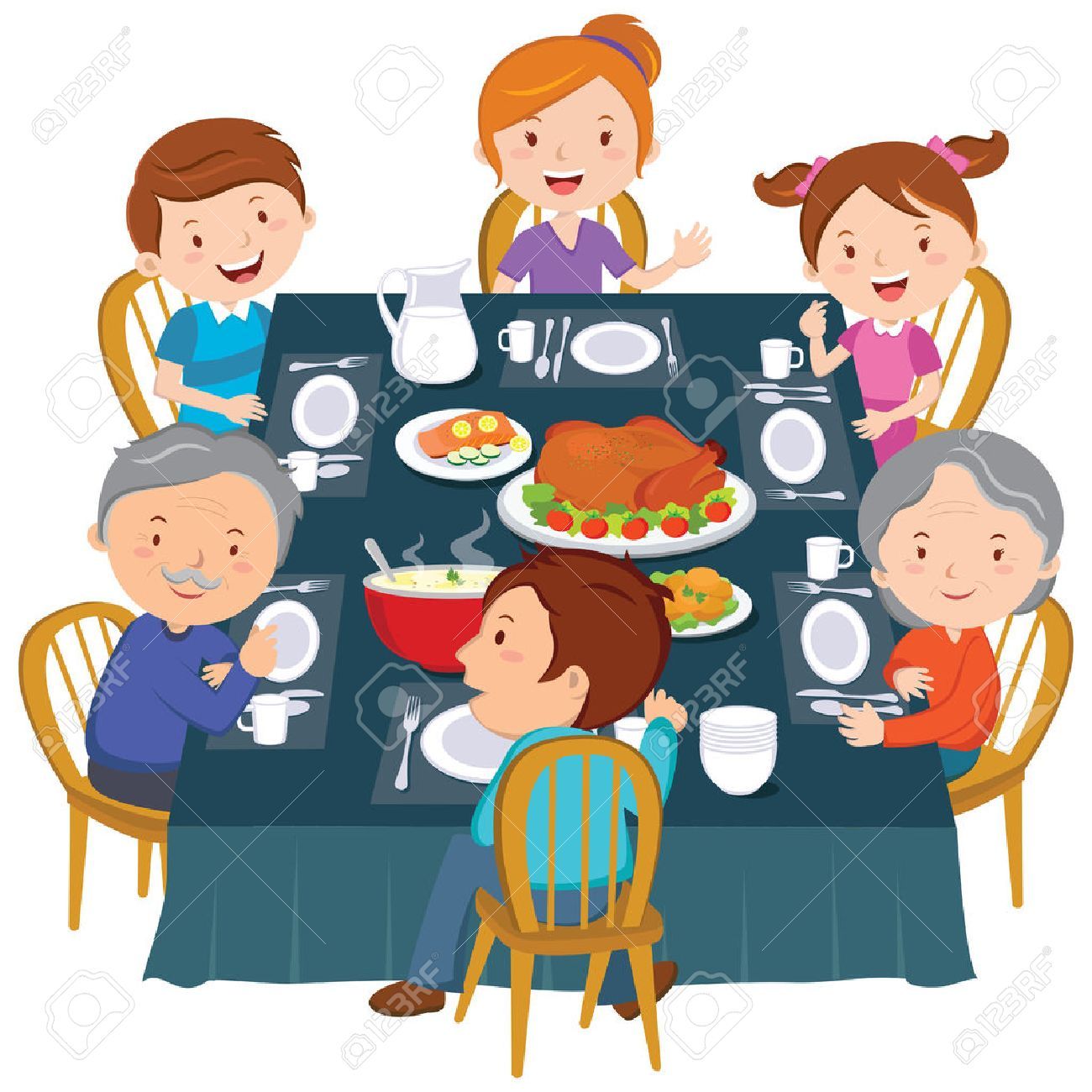 Diner clipart family, Diner family Transparent FREE for download on ...