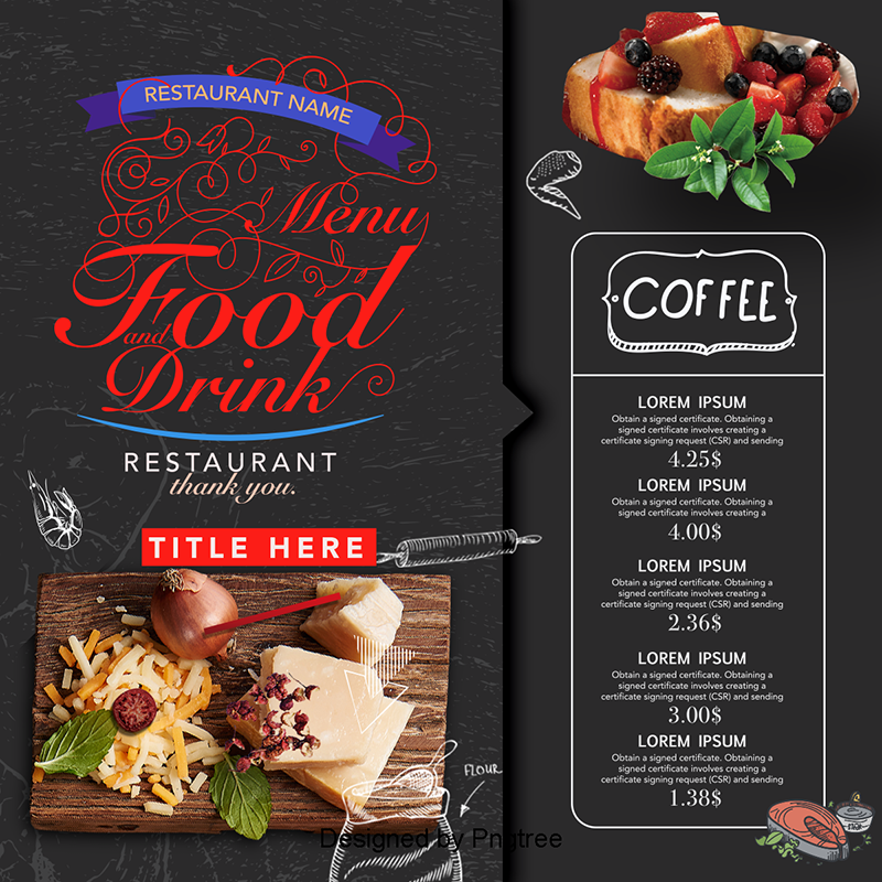 Diner clipart hotel menu. Creative design recipes hotels