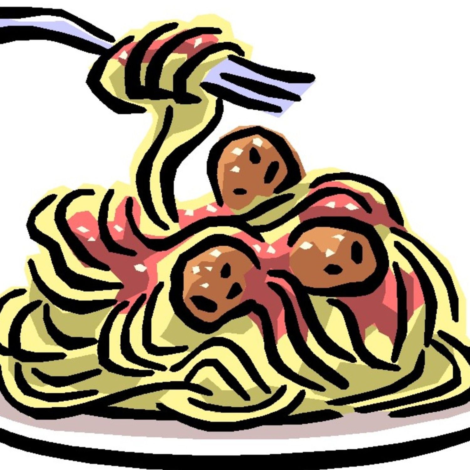 diner clipart spaghetti bolognese