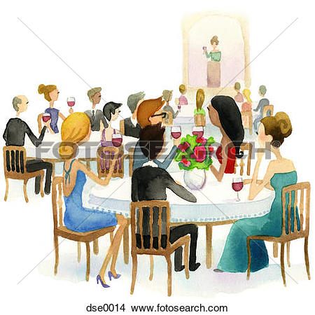 party clipart dinner party