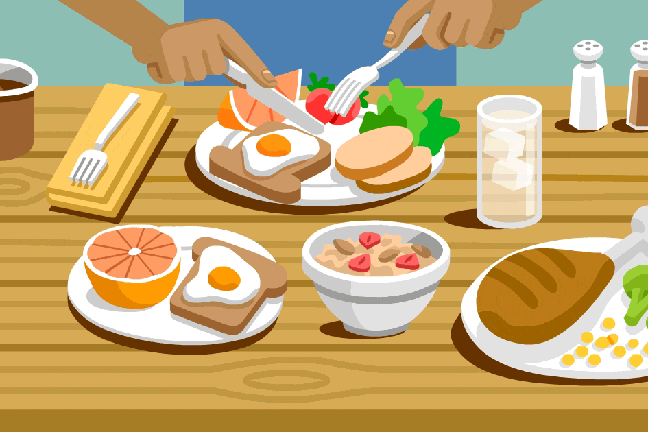 meal clipart lot food