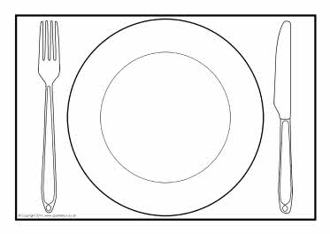 Sketch at paintingvalley com. Dinner clipart empty plate