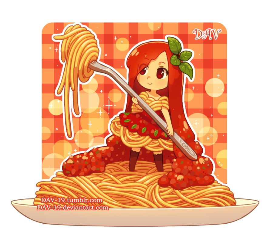 Spaghetti bolognese by dav. Smores clipart chibi