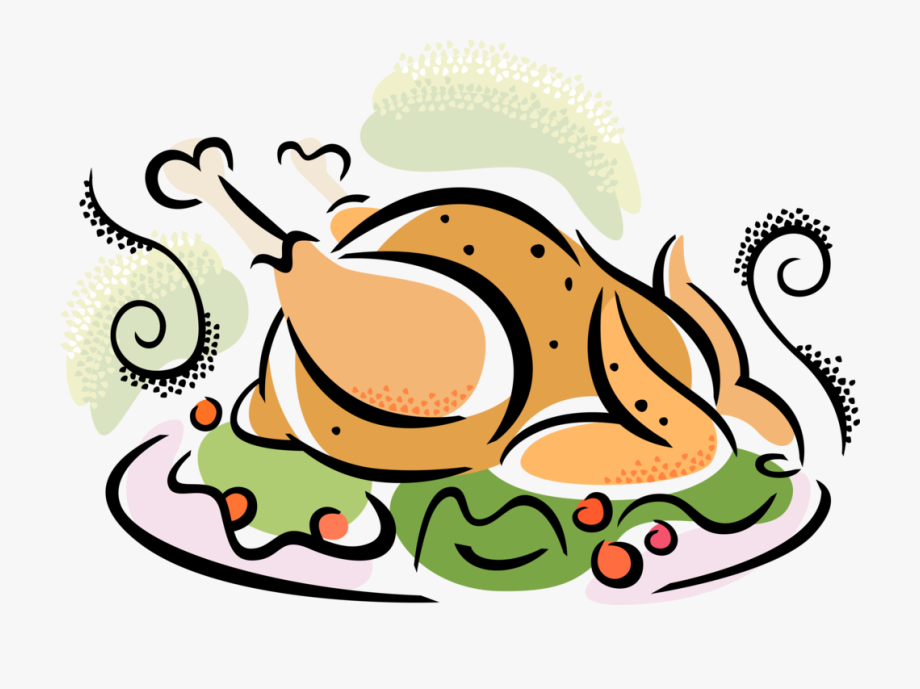 Dinner clipart turkey. Roasted clip art 