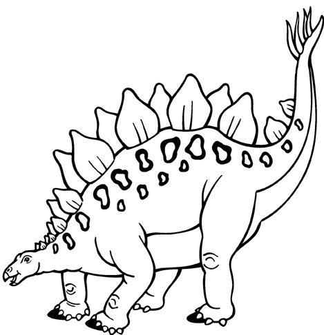 dinosaur clipart black and white