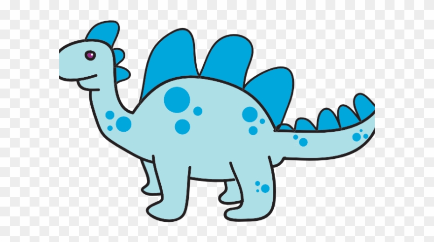 Dinosaur clipart blue. Dinosaurs extinct cartoon no