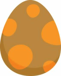 egg clipart dino