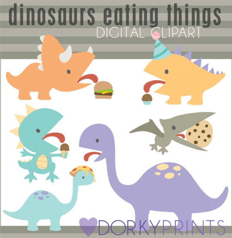 dinosaur clipart food