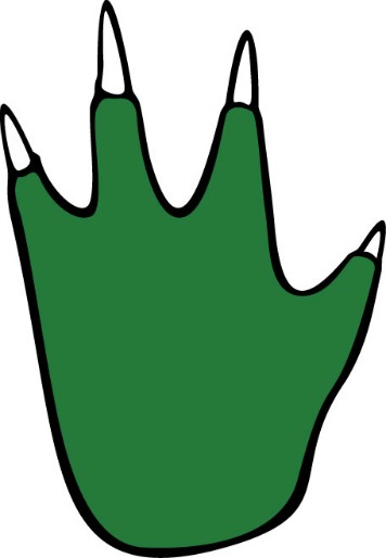 dinosaur clipart foot