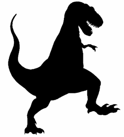 dinosaur clipart silhouette