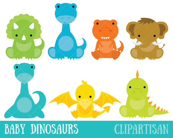 dinosaurs clipart baby