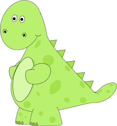 Dinosaur clip art image. Dinosaurs clipart lime green