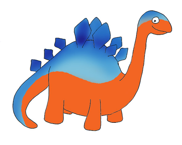 dinosaurs clipart orange dinosaur