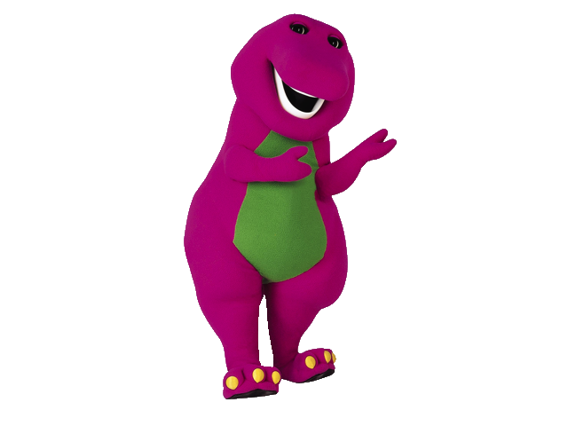 Dinosaurs clipart pink purple. File barney the dinosaur