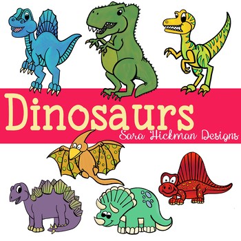 Dinosaurs clipart prehistoric. And plants by sara