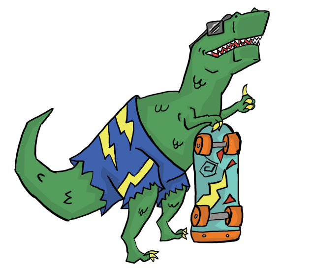 Card of the day. Dinosaurs clipart prehistoric