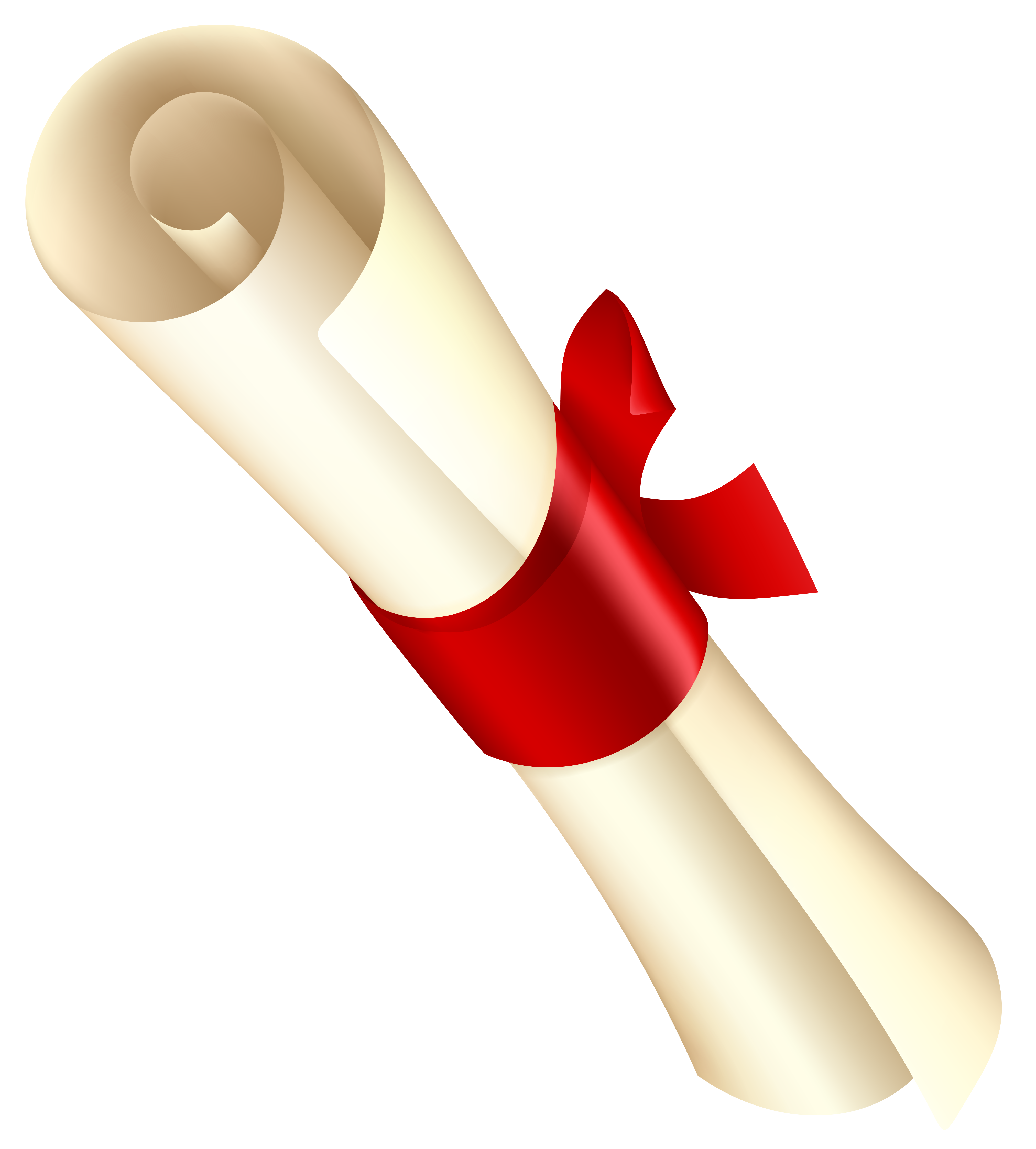 Diploma clipart. With red ribbon png
