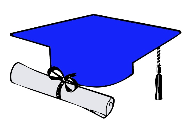 Diploma clipart blue. Graduation clip art library