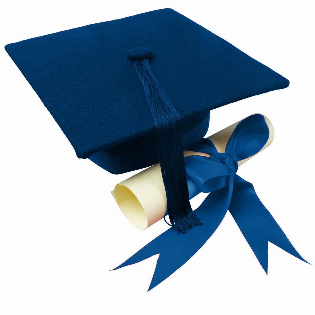 Free graduation cap download. Diploma clipart blue