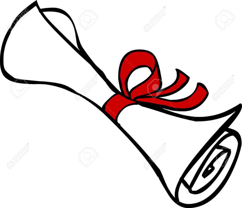 Cartoon high school free. Diploma clipart grad