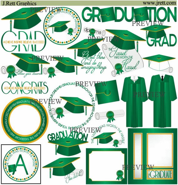 diploma clipart green