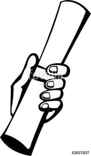 diploma clipart hand holding