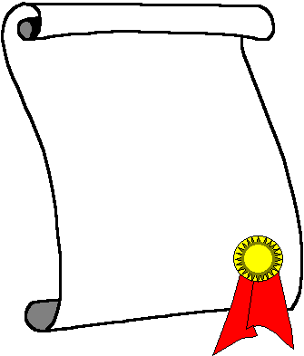diploma clipart open scroll