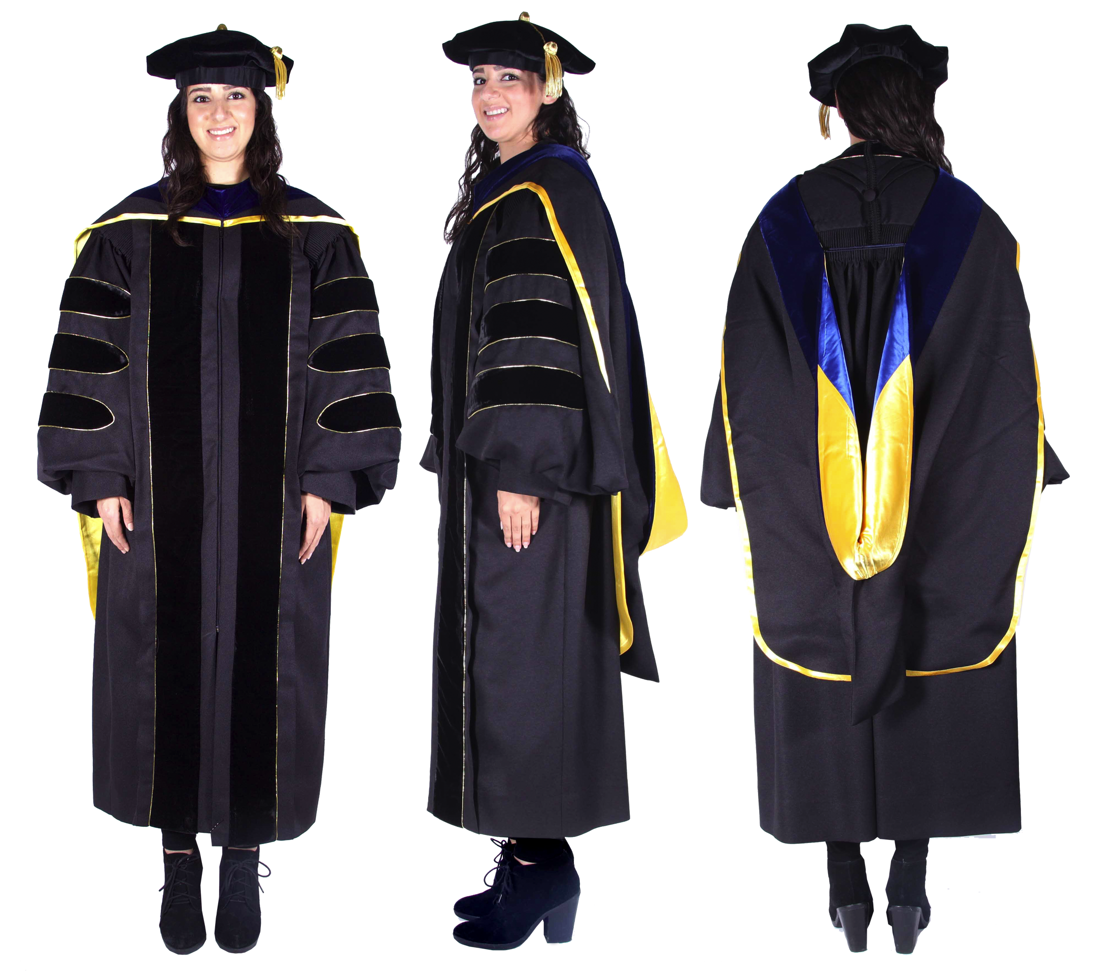 Graduation clipart phd. Premium black complete doctoral