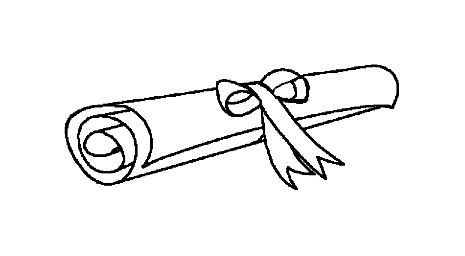  free graduation clip. Diploma clipart rolled up