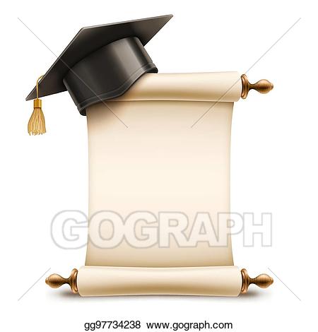 diploma clipart unrolled
