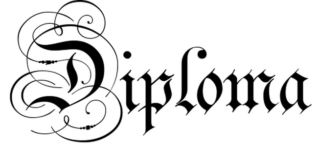 diploma clipart word art