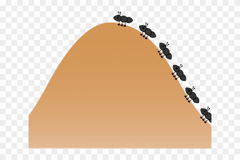 Dirt clipart ant mound. Pile hill black and