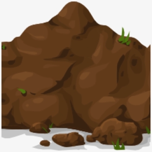 Free dirt cliparts silhouettes. Hole clipart mud pile